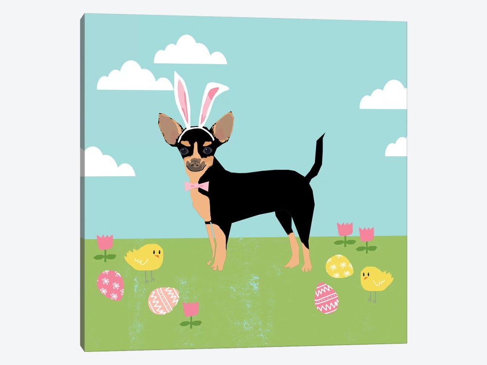 Chihuahua Black And Tan by Pet Friendly 1-piece Canvas Art