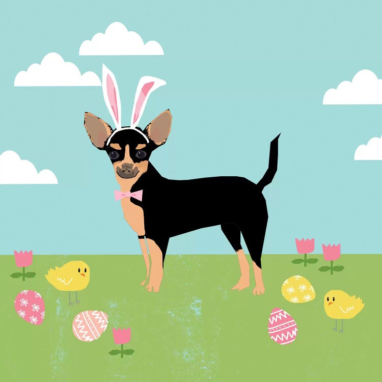 Chihuahua Black And Tan by Pet Friendly wall art