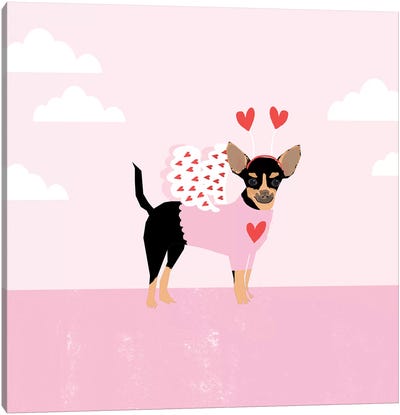 Chihuahua Love Bug Canvas Art Print - Pet Friendly