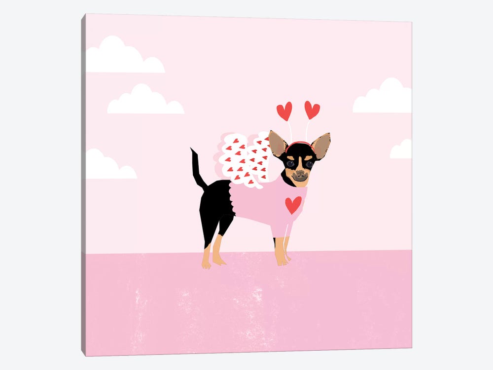 Chihuahua Love Bug by Pet Friendly 1-piece Canvas Art Print