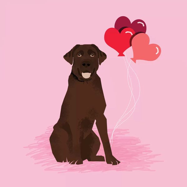 Balloons: Chocolate Lab Love Balloons by Pet Friendly