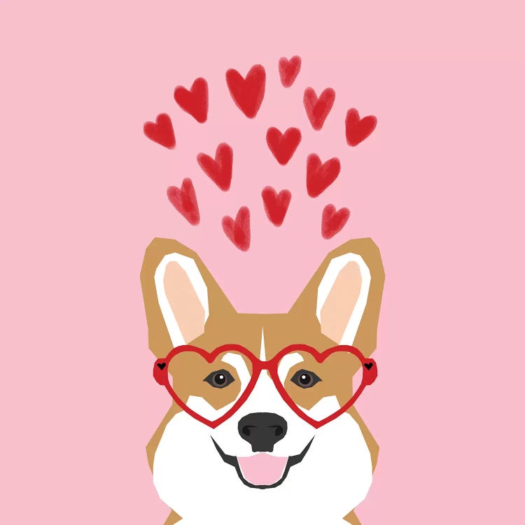 Corgi Love Glasses  