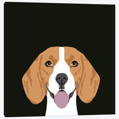 Beagle Canvas Print #PET9} by Pet Friendly Canvas Wall Art