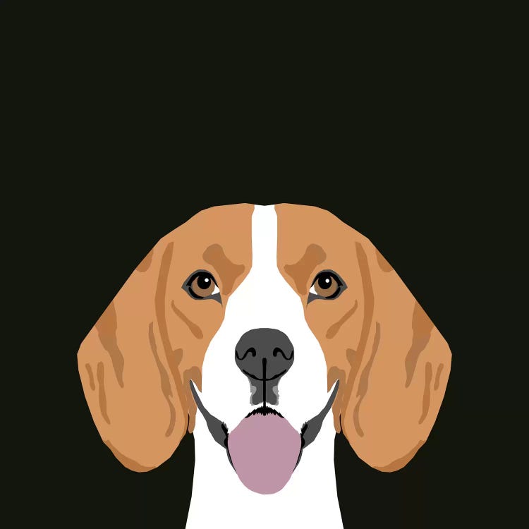 Beagle Portrait by Pet Friendly wall art