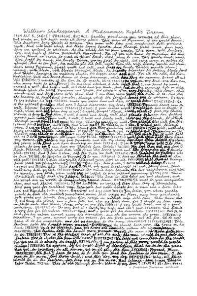 Shakespeare, A Midsummer Night's Dream