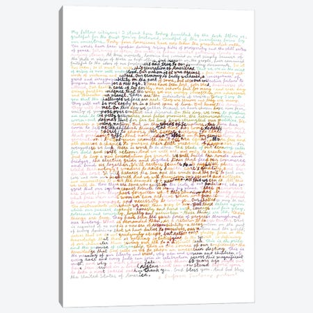 Barack Obama Canvas Print #PFF11} by Professor Foolscap Canvas Artwork