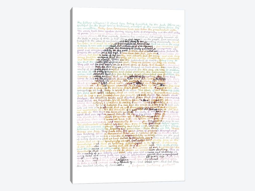 Barack Obama by Professor Foolscap 1-piece Canvas Artwork