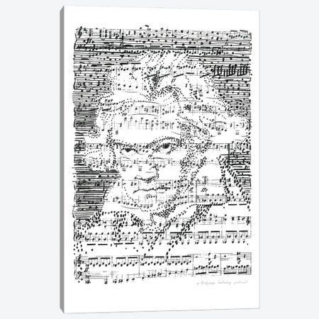 Beethoven Canvas Print #PFF12} by Professor Foolscap Canvas Wall Art