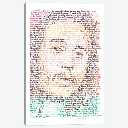 Bob Marley Canvas Print #PFF15} by Professor Foolscap Canvas Art Print