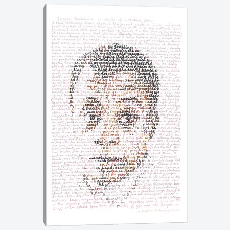 James Baldwin Canvas Print #PFF24} by Professor Foolscap Canvas Art