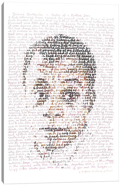 James Baldwin Canvas Art Print - Reading Nook