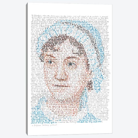 Jane Austen Canvas Print #PFF25} by Professor Foolscap Canvas Wall Art