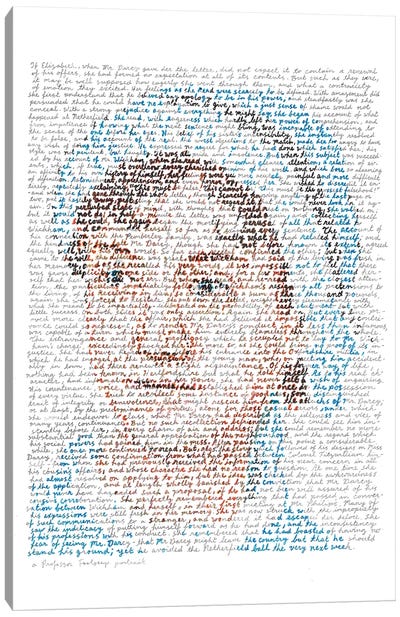 Jane Austen Canvas Art Print - Literature Art