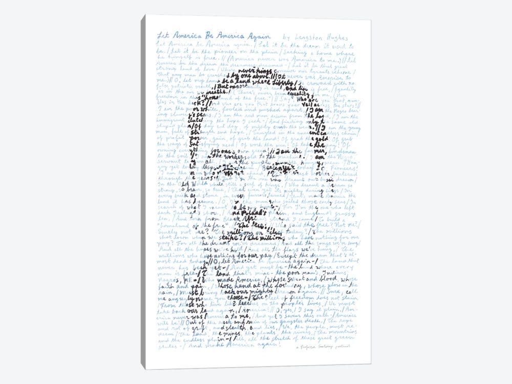 Langston Hughes by Professor Foolscap 1-piece Art Print