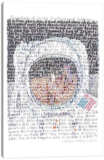 Neil Armstrong Canvas Art Print - Professor Foolscap