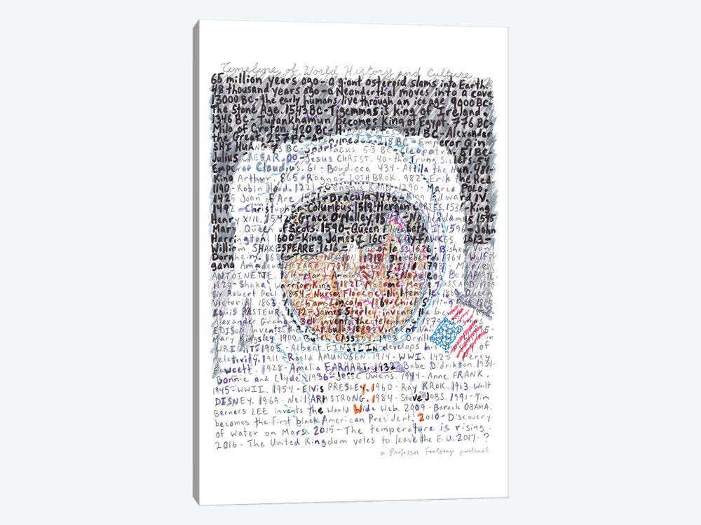 Neil Armstrong by Professor Foolscap 1-piece Canvas Print