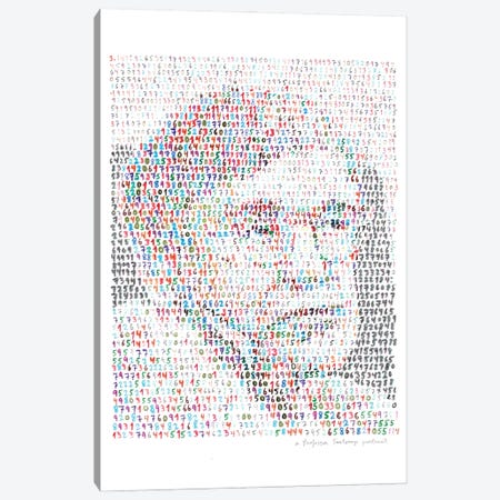 Stephen Hawking Canvas Print #PFF45} by Professor Foolscap Canvas Art