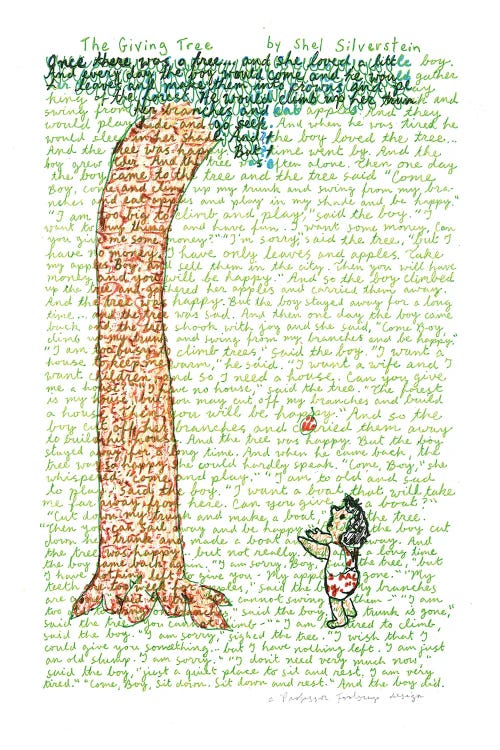 The Giving Tree by Professor Foolscap wall art