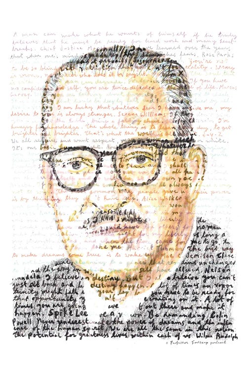 Thurgood Marshall by Professor Foolscap wall art
