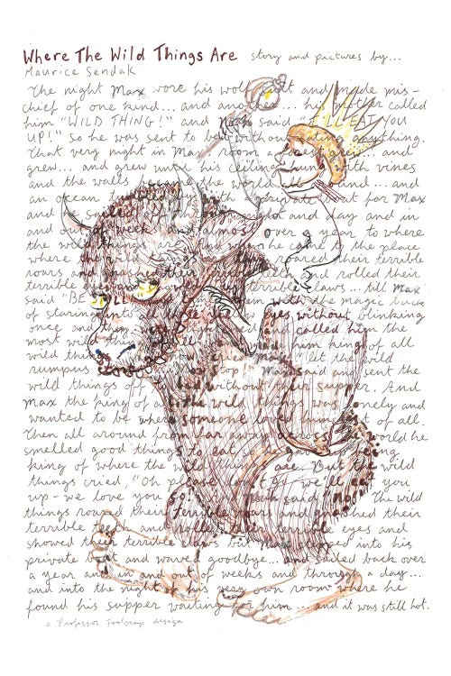 Where The Wild Things Are by Professor Foolscap wall art