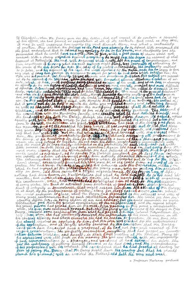 Canvas Print: Jane Austen, Pride And Prejudice by Professor Foolscap - thumbnail