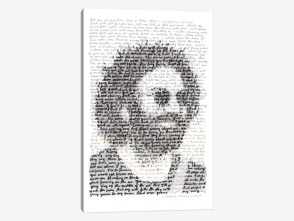 Jerry Garcia by Professor Foolscap 1-piece Canvas Art