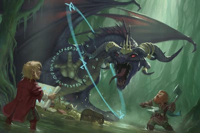 True Name Invocation by Pathfinder canvas print