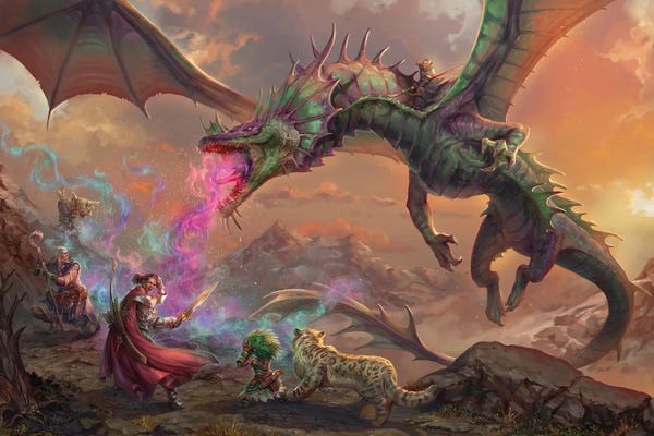 Video Games: Mirage Dragon Fight by Pathfinder