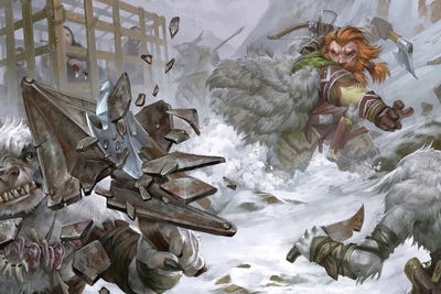 Ranger In The Snow by Pathfinder canvas print