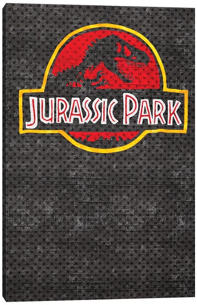 Jurassic Park Correct Canvas Art Print - Pop Fabric Posters by Ali Scher