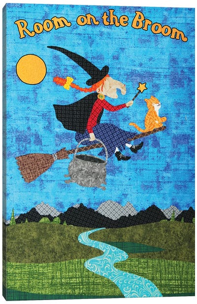 Room On The Broom Canvas Art Print - Pop Fabric Posters by Ali Scher