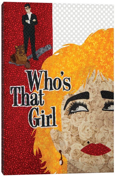 Who's That Girl Canvas Art Print - Romance Movie Art