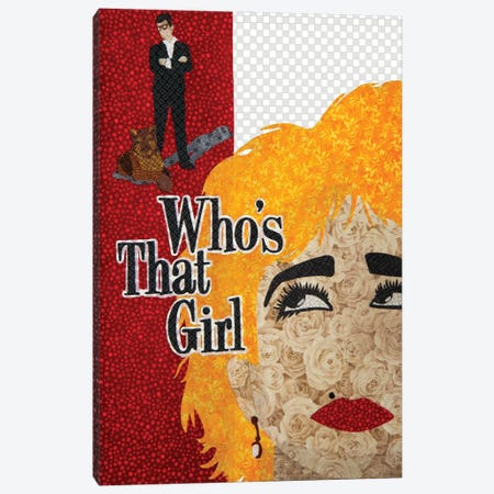 Who's That Girl Canvas Print #PFP104} by Pop Fabric Posters by Ali Scher Canvas Print