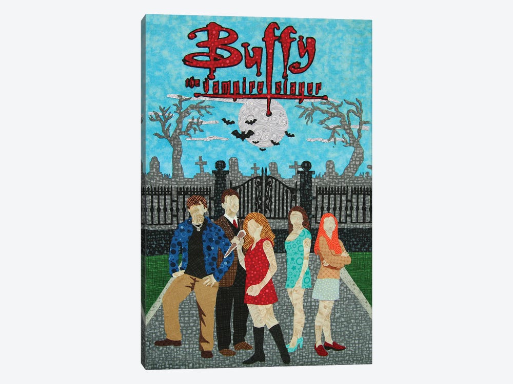 Buffy The Vampire Slayer New by Pop Fabric Posters by Ali Scher 1-piece Canvas Wall Art