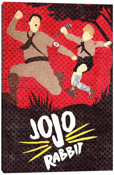 Jojo Rabbit New Canvas Art Print - Pop Fabric Posters by Ali Scher