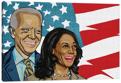 Biden Harris Canvas Art Print - Joe Biden