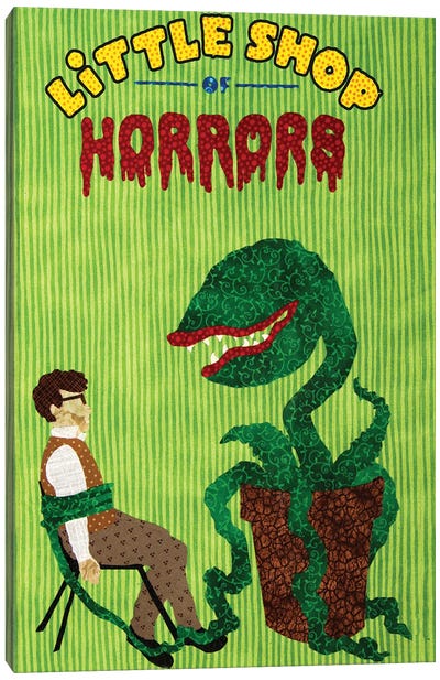 Little Shop Of Horrors New Canvas Art Print - Pop Fabric Posters by Ali Scher