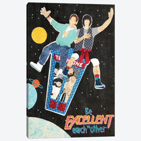 Bill And Ted Canvas Print #PFP12} by Pop Fabric Posters by Ali Scher Canvas Artwork