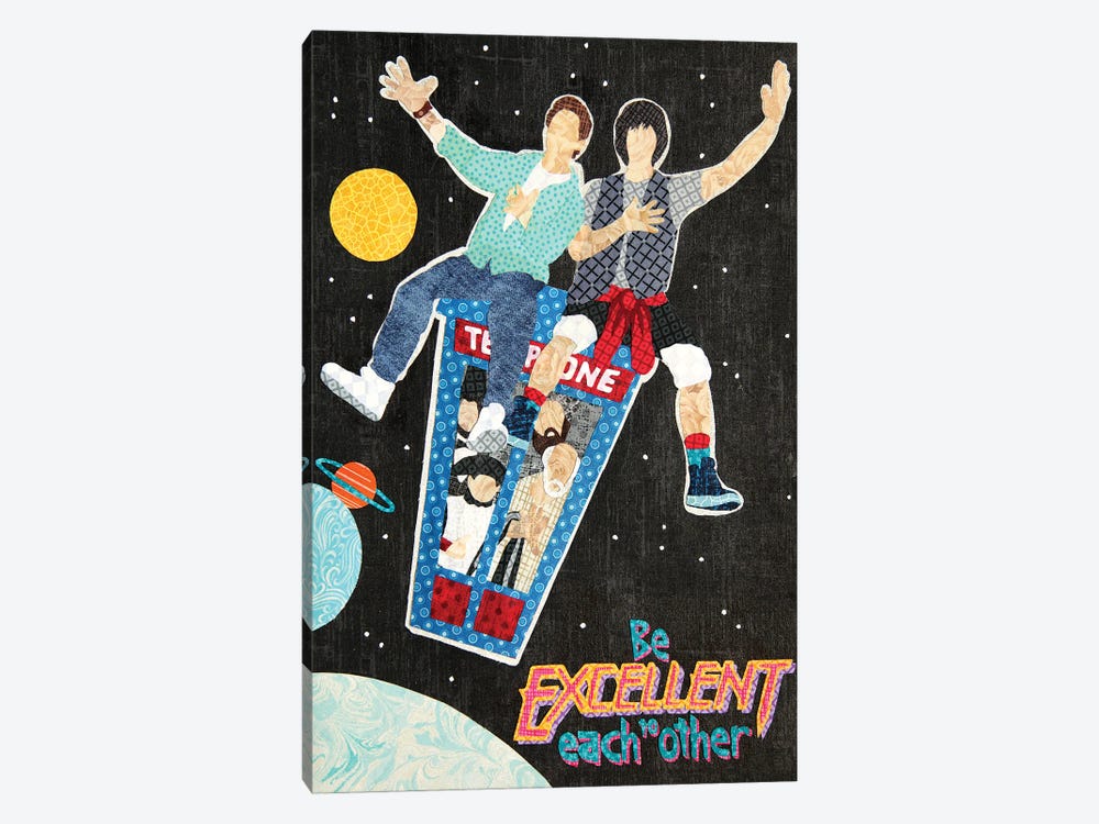 Bill And Ted by Pop Fabric Posters by Ali Scher 1-piece Canvas Art