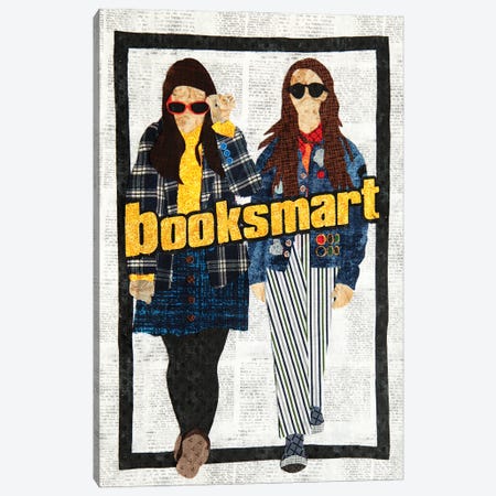 Booksmart Canvas Print #PFP13} by Pop Fabric Posters by Ali Scher Canvas Wall Art