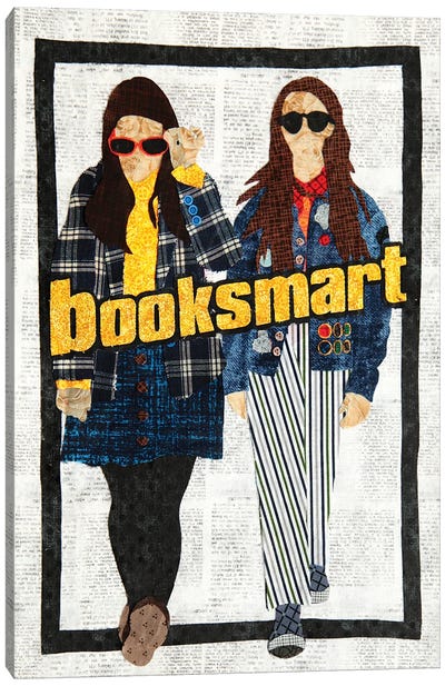 Booksmart Canvas Art Print - Pop Fabric Posters by Ali Scher