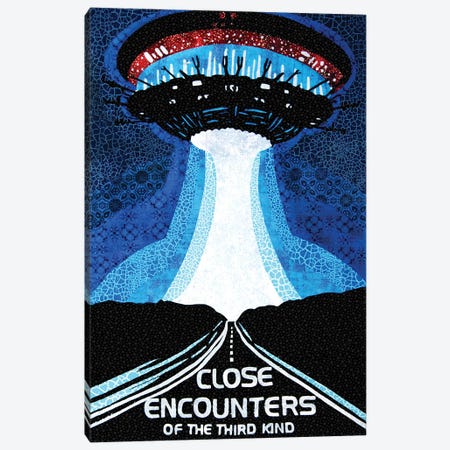 Close Encounters Canvas Print #PFP15} by Pop Fabric Posters by Ali Scher Art Print