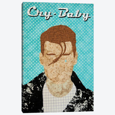 Cry Baby Canvas Print #PFP17} by Pop Fabric Posters by Ali Scher Art Print