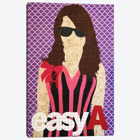 Easy A Canvas Print #PFP19} by Pop Fabric Posters by Ali Scher Canvas Wall Art
