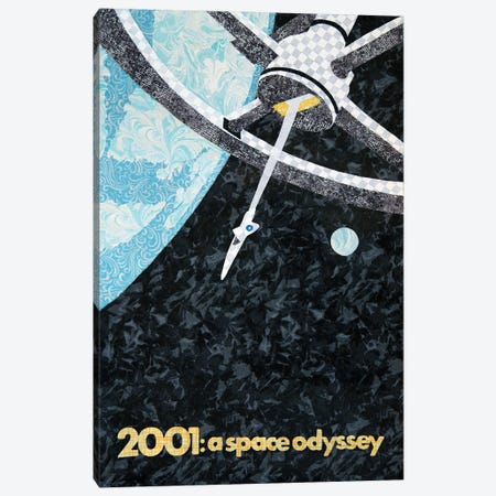 2001: A Space Odyssey Canvas Print #PFP1} by Pop Fabric Posters by Ali Scher Canvas Print