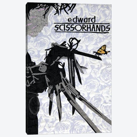 Edward Scissorhands Canvas Print #PFP20} by Pop Fabric Posters by Ali Scher Art Print