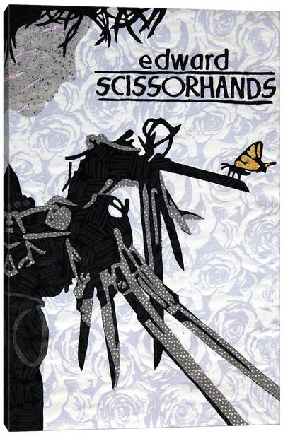 Edward Scissorhands Canvas Art Print - Pop Fabric Posters by Ali Scher
