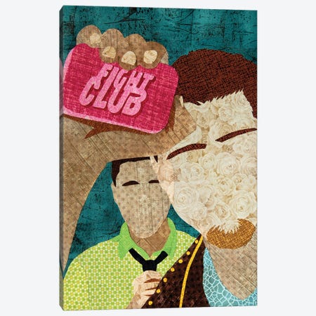 Fight Club Canvas Print #PFP24} by Pop Fabric Posters by Ali Scher Canvas Wall Art