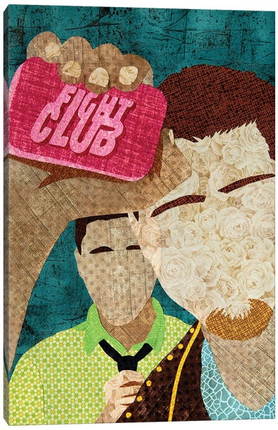 Fight Club Canvas Art Print - Pop Fabric Posters by Ali Scher