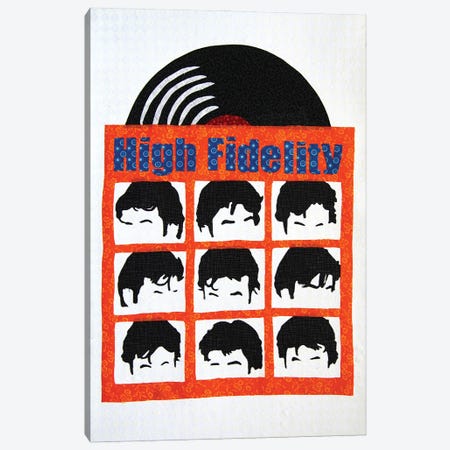 High Fidelity Canvas Print #PFP28} by Pop Fabric Posters by Ali Scher Art Print